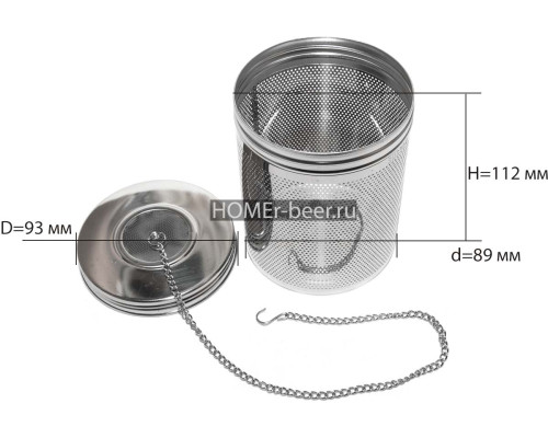 Корзинка под засыпь 4" 140 мм с крышкой