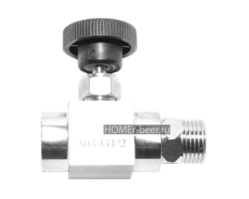 Игольчатый кран 1/2 мама-папа