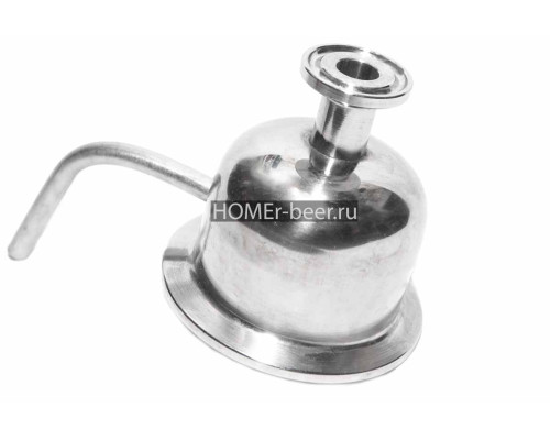 Носик для холодильника кламп 2 с выходом 0.5