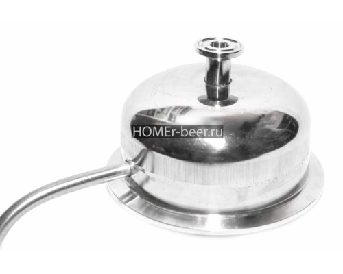 Носик для холодильника кламп 4 с выходом 0.5