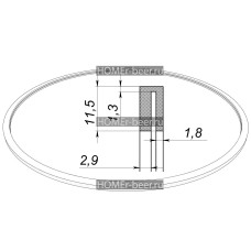 Силиконовая прокладка для самогонного аппарата на куб Люкссталь 37 литров