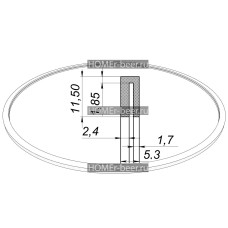 Силиконовая прокладка для самогонного аппарата на куб Люкссталь 40 литров